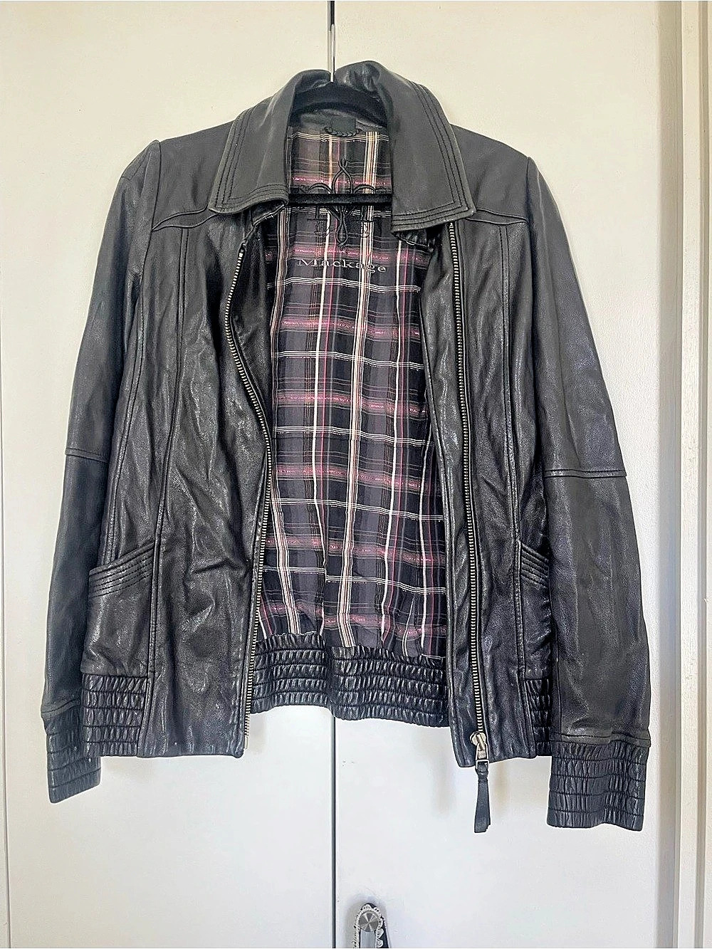 Mackage Black Leather Jacket